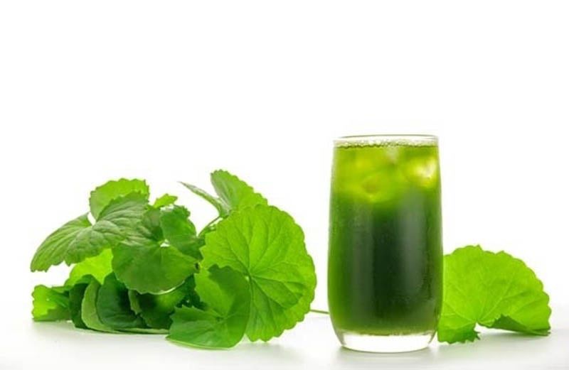 Trị mụn với nước ép rau má