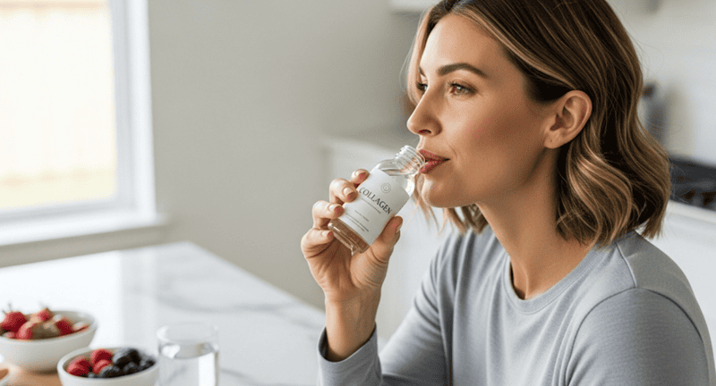 So với collagen dạng viên hay dạng bột, collagen nước có tốc độ hấp thu cao hơn và dễ sử dụng hơn