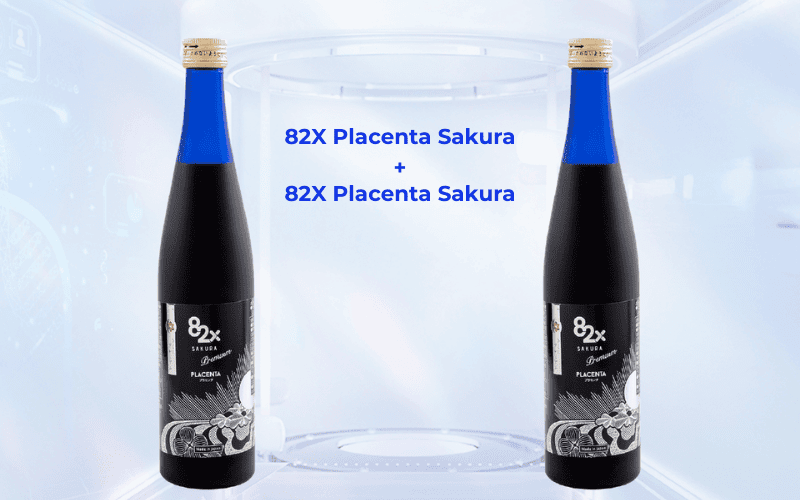  Liệu trình cho da nám cấp độ 3: 82X Placenta Sakura + 82X Placenta Sakura