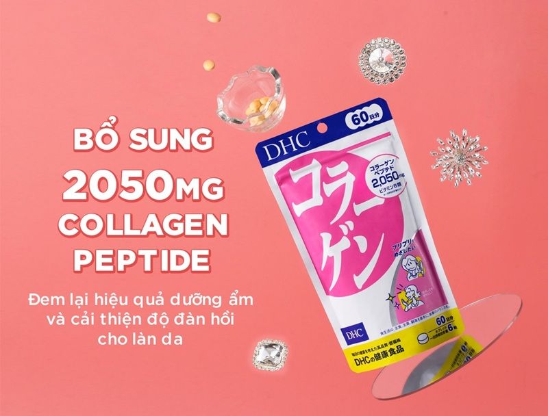DHC Collagen dạng viên là một trong những sản phẩm bán chạy nhất của hãng, phù hợp với người mới bắt đầu bổ sung collagen