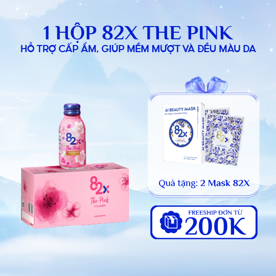 Thực Phẩm Bảo Vệ Sức Khoẻ Collagen 82X The Pink 100mlx10