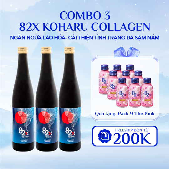 [Combo 3 Chai] Thực Phẩm Bảo Vệ Sức Khoẻ Koharu Collagen Nhật Bản (500ml/Chai)