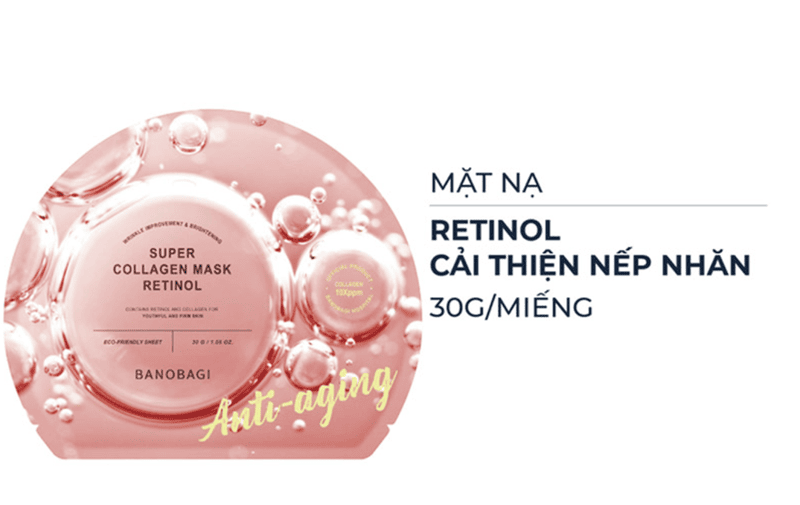 Mặt nạ Super Collagen Mask kết hợp giữa collagen và retinol – bộ đôi chống lão hóa mạnh mẽ