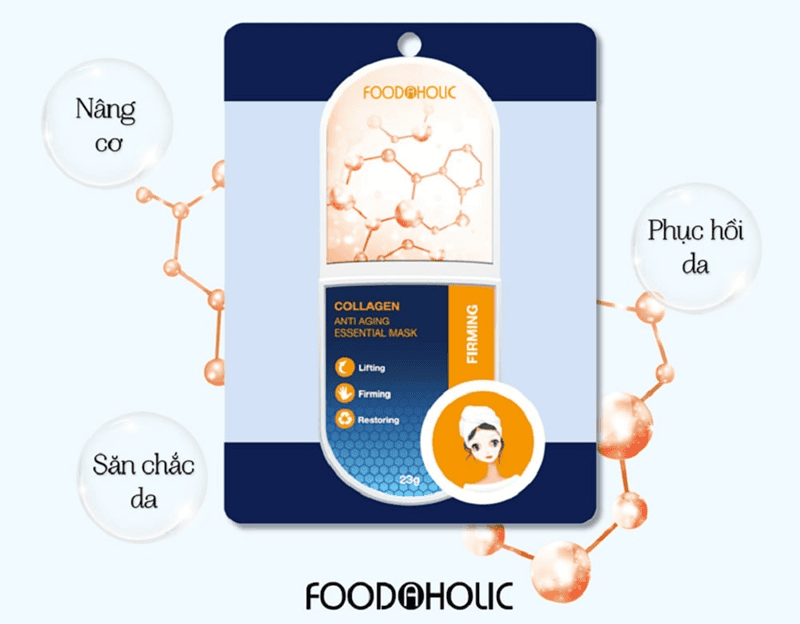 Mặt nạ Collagen Firm Anti-Aging là một sản phẩm chủ lực giúp bổ sung collagen, hỗ trợ chống lão hóa, duy trì làn da săn chắc và ẩm mịn