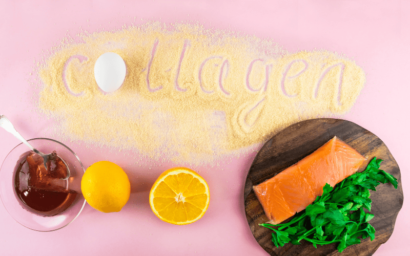 cách tự nhiên và dễ dàng nhất để cải thiện lượng collagen chính là thông qua chế độ ăn uống hằng ngày