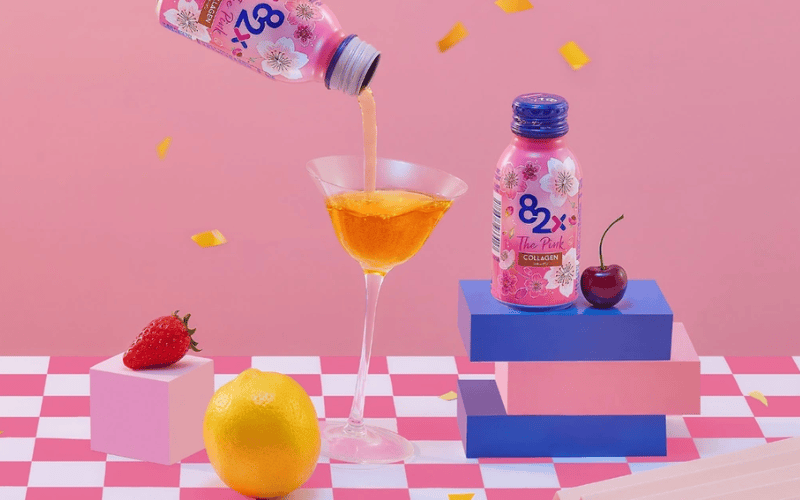  Collagen 82X The Pink – dòng sản phẩm "best seller" đến từ thương hiệu collagen cao cấp 82X của Nhật Bản dành cho da mụn
