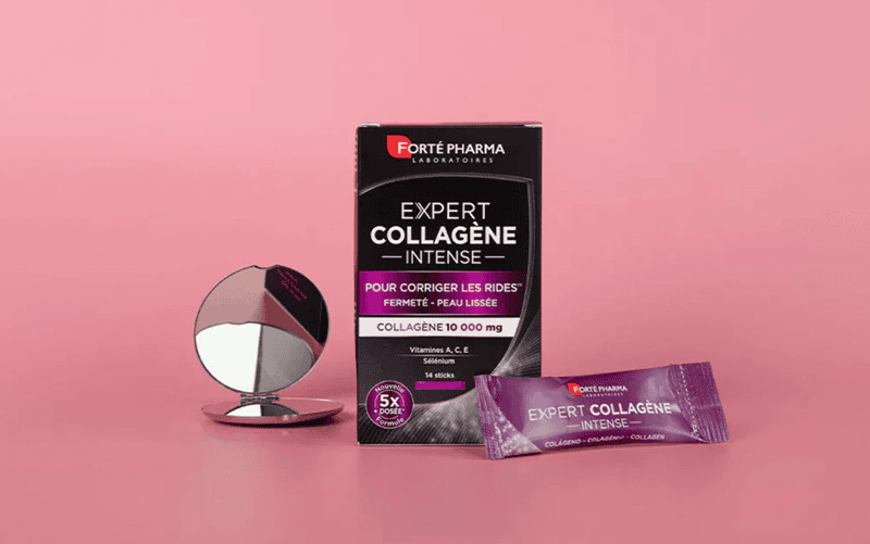 Expert Collagène Intense là dòng collagen dạng nước với hàm lượng cao collagen thủy phân, vitamin C...