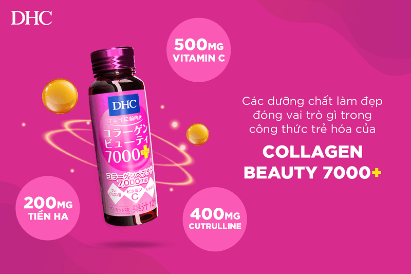 Dòng Collagen Beauty 7000 Plus dạng nước là sản phẩm chủ lực của DHC