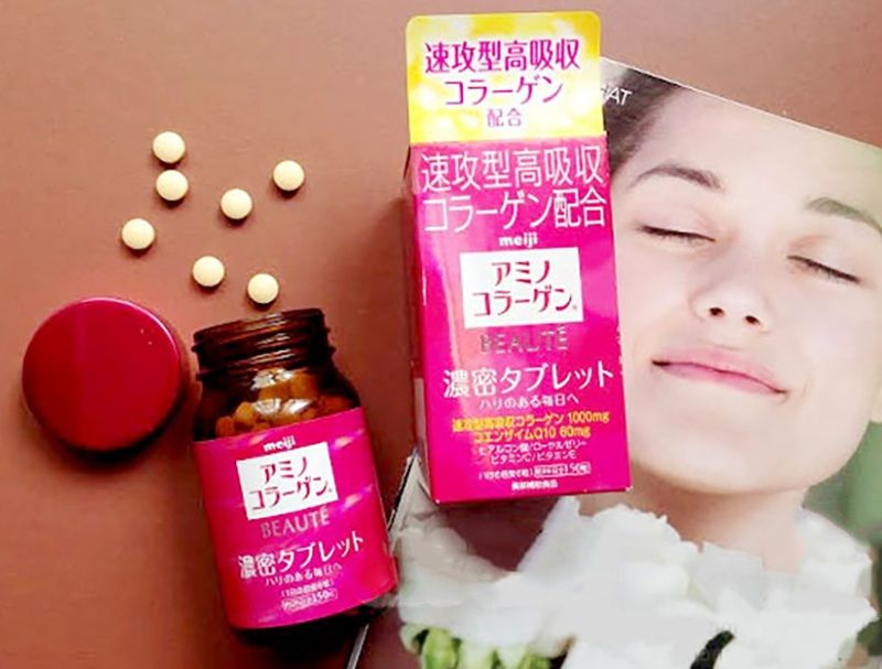 Meiji Amino Collagen Tablet là dạng viên nén dễ sử dụng, dành cho người không thích mùi vị của collagen dạng bột hoặc nước