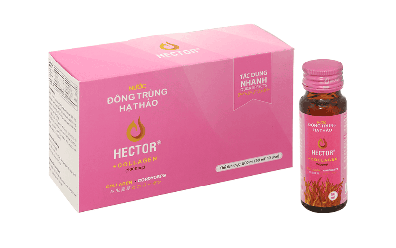 Hector Collagen là nước uống collagen dạng ready-to-drink sản xuất tại Việt Nam dành cho tuổi 25