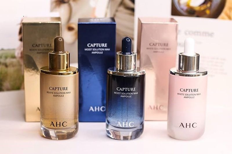 Serum dưỡng trắng, cấp ẩm cho da AHC Capture White Solution Max Ampoule