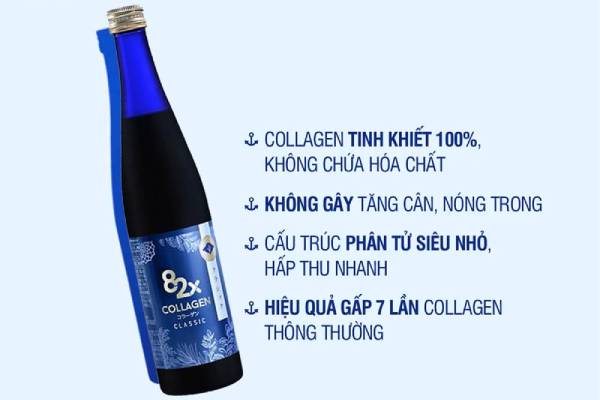 review nước uống Collagen 82X